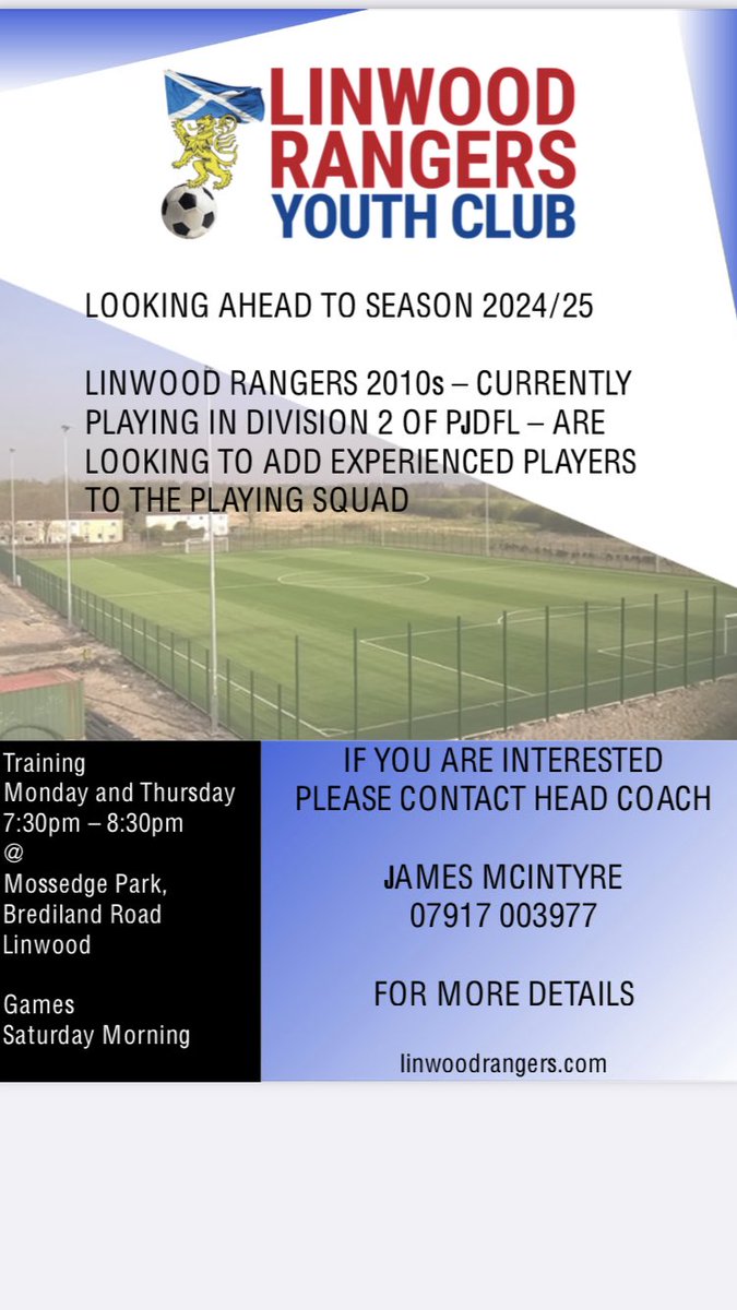 Any interest get in touch, great opportunity at a really well run club 👍🏻