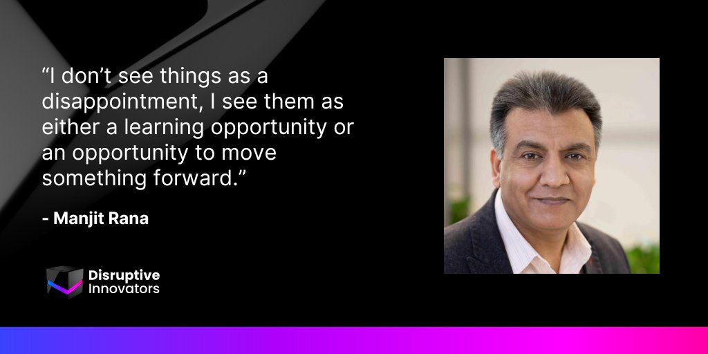 Challenges are inevitable, but your perspective can redefine success. @manjitrana of @ClearspeedCorp sees setbacks as stepping stones for growth.

Click for more.

#DisruptiveInnovation #Innovation #DisruptiveTech #DigitalBusiness
