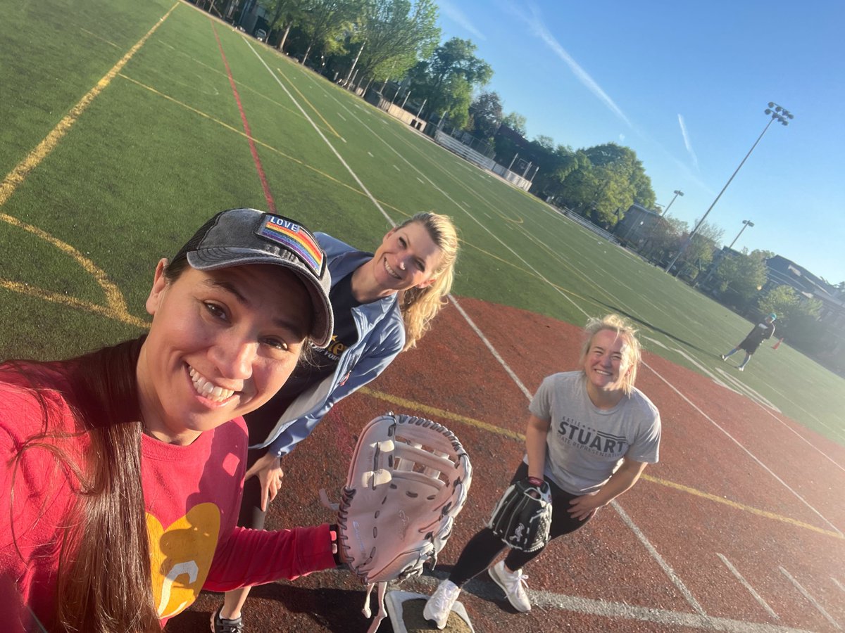 Really enjoying these early morning practices for the @CWSoftballGame with my teammates! 🥎💪 #TeamWorkMakesTheDreamWork