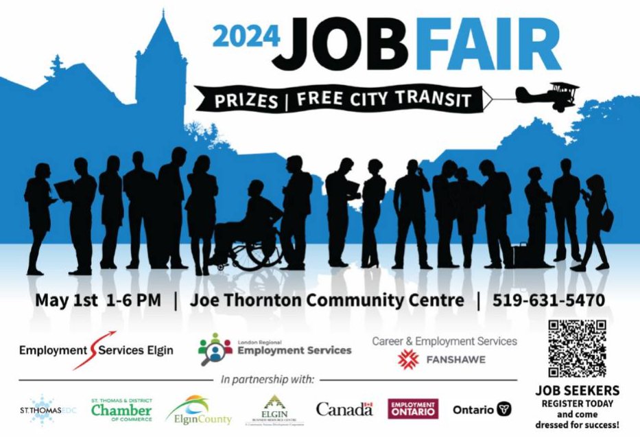 Only 2 more days until the 2024 Job Fair at the Joe Thornton Community Centre! #jobfair