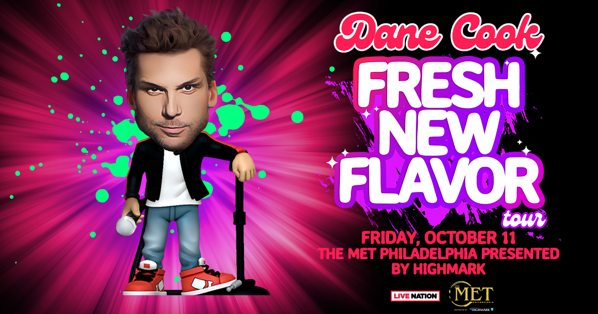 Just Announced! 🌟 @DaneCook is bringing his #FreshNewFlavorTour to @themetphilly on Friday, October 11 🎤 Win tickets all this week from @coopradioshow on #BIG981! 🎟️ 🔊 go.audacy.com/big981/listen 📲 audacy.com/big981/contests
