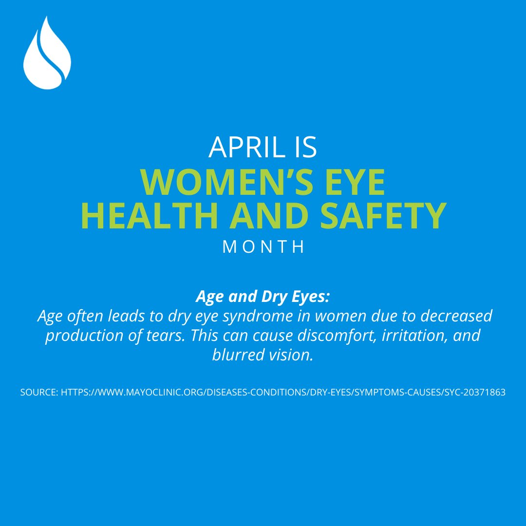 April is Women’s Eye Health and Safety Month! Did you know, women are more prone to dry eye as they age? Empower yourself with the care you deserve. 💪👁️ 

#WomensEyeHealth #RegenerEyes #EyeCare

Visit: regenereyes.com or call us at (877) 206-0706