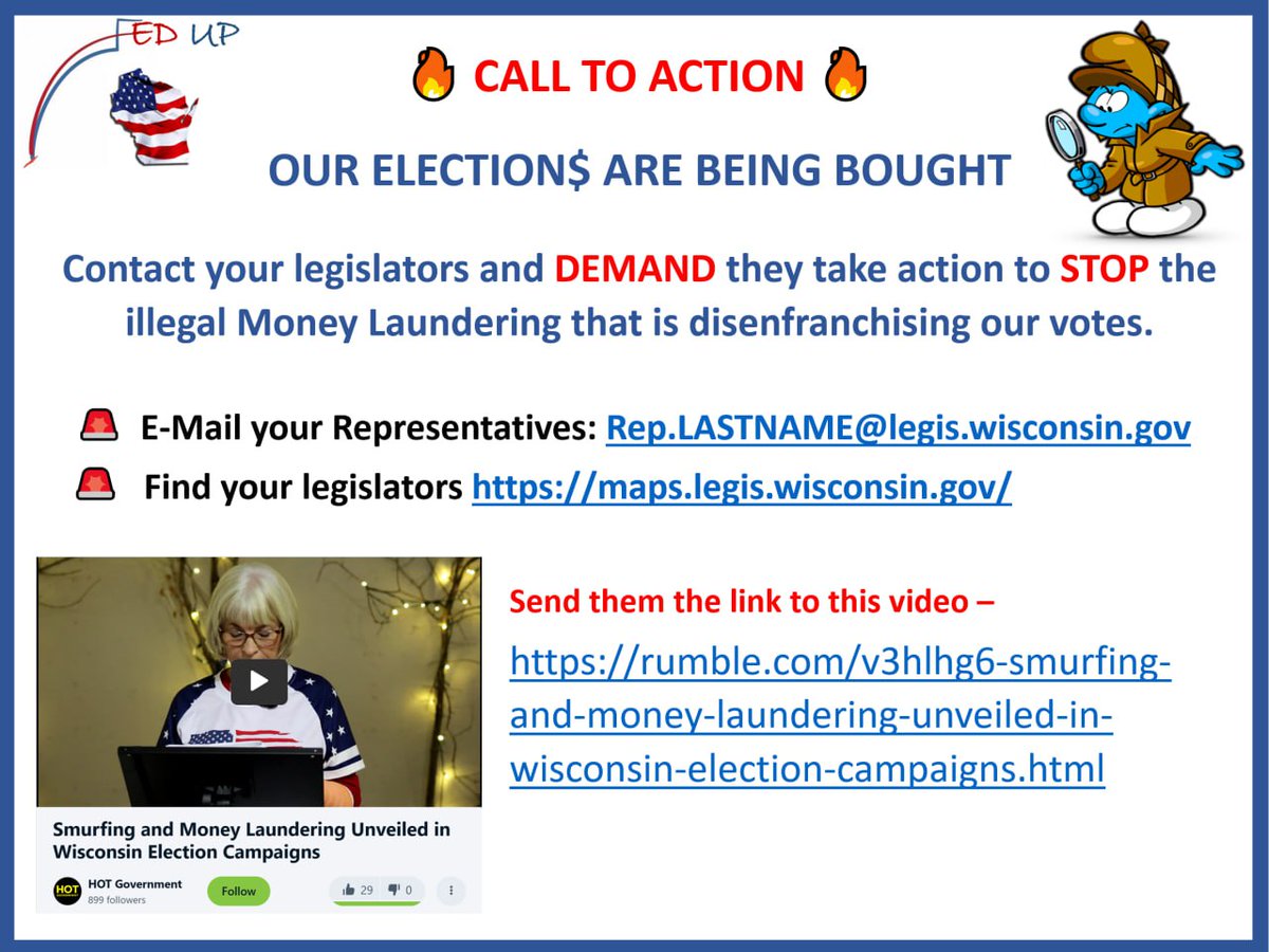 Watch this video to learn how to find out if you have been 'smurfed'. Visit infoccc.com to learn more about smurfing and how our elected politicians allegedly use it to fund their political donations. rumble.com/v3hlhg6-smurfi… @RegJoeShow @WIAssemblyGOP
