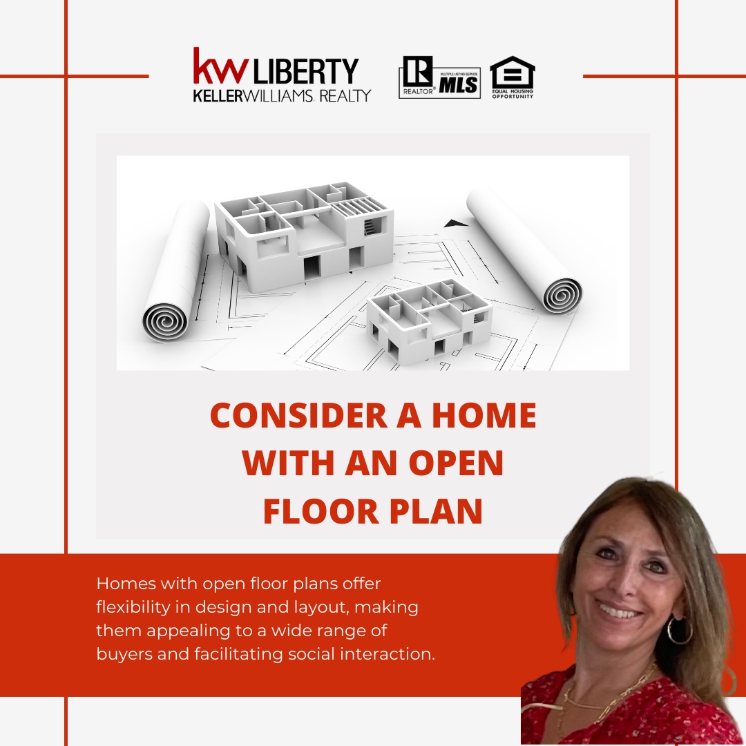 If you want more space, consider a home with an open floor plan! Open layouts offer flexibility in design and encourage social interaction. It's a win-win for style and functionality! 

#buyingahome #preapproval #realestateprotips #housingmarket #househunting #houseshopping #h...