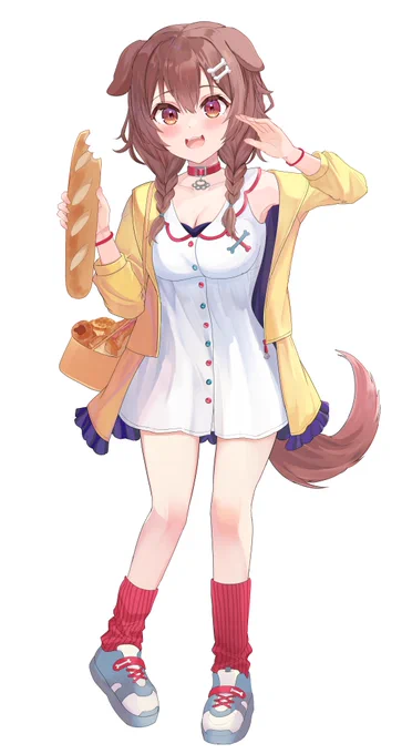 #できたてころねパン屋さんにいる犬 