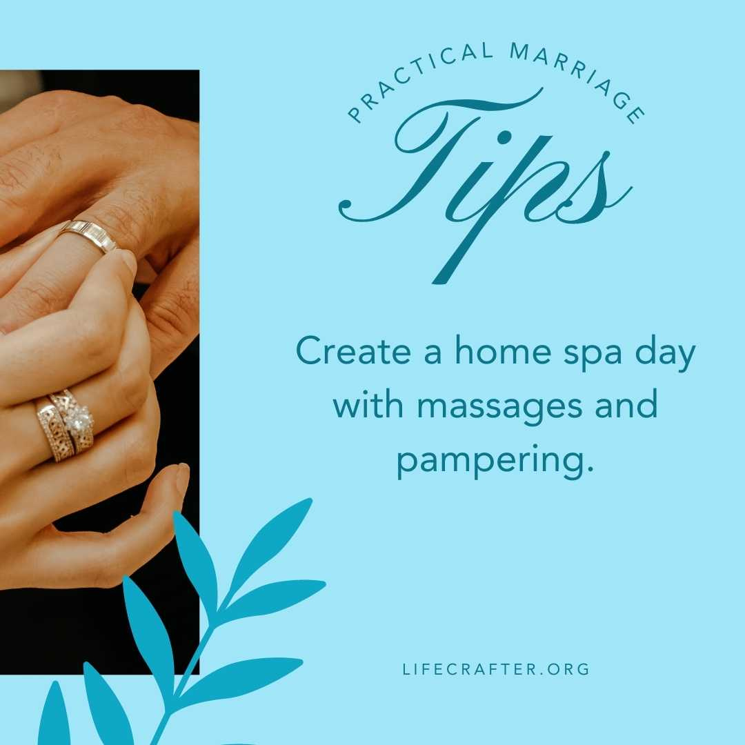 Want a better marriage? Try this! It's a lot more fun together!
#loveworthrisking #lifecrafter #bettermarriage #couplesmassage #spaday #mondaymarriagetips