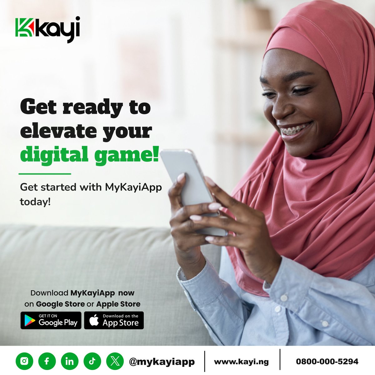 Calling all trendsetters! Elevate your digital game with MyKayiApp! Connect, transact, and experience the future of finance. Download MyKayiApp now on Google Store or Apple Store.

#MyKayiApp #NowLive #Kayiway #DownloadNow #Bankingwithoutlimits #downloadmykayiapp