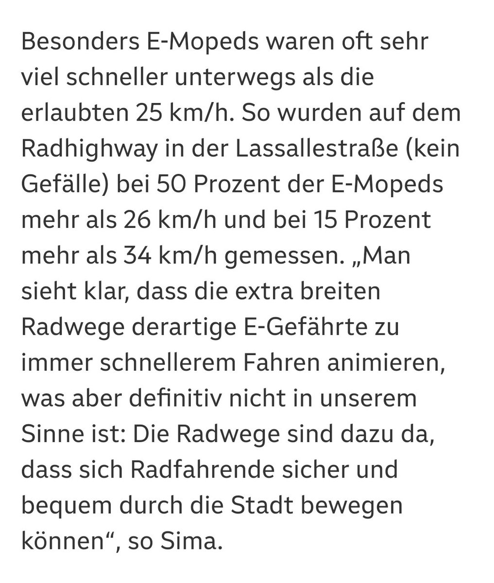 @Helge Es ist daran falsch? Wen auch als Fahrrad deklariert, haben diese bis zu 80 kg schweren Fahrzeuge mE  auf Radweden und zt StVO sogar auf Gehsteigen absolut nicht  zu suchen!!