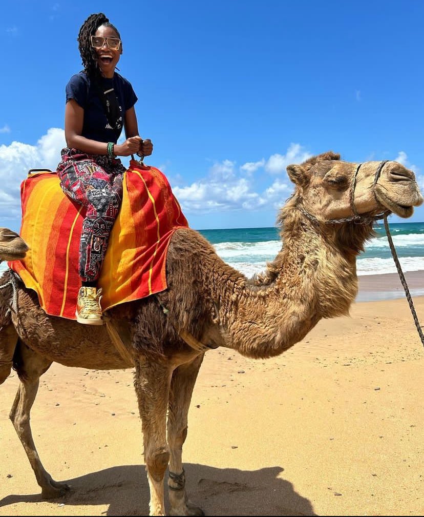 Welcome to Tangiers ,Morocco !! I’m Having the time of my life ! My First camel ride !! Pray for me 😂😂