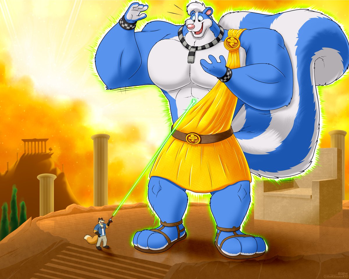 Frits the Skunk God
With a strong enough zap, Frits grows to godly and skunkly proportions! 🦨🏛