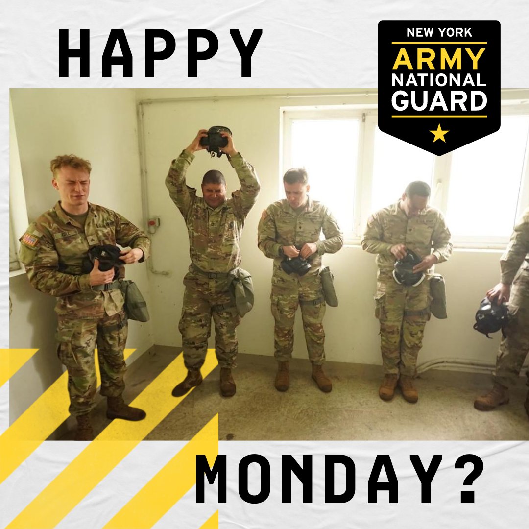 The look on these Soldiers faces says it all - they are clearly having a great day.

Anyone else remember this happy day when they were in the service?

nationalguard.com/new-york
#GoGuard #HappyMonday #NationalGuard