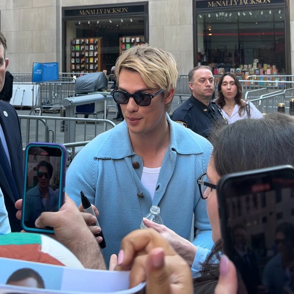 Henry Fox in NYC for a signing of hus debut book “Waterloo Letters & You”