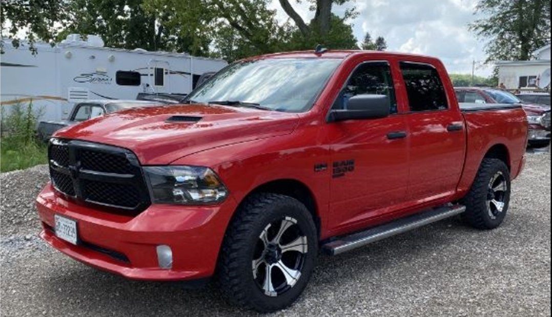 #HaldimandOPP is investigating a motor vehicle theft from a #Hwy3 address in #Dunnville on Aug 26th, @HaldimandCounty. If you have any info about this 2019 red Dodge RAM pick-up truck, call #OPP 1-888-310-1122 or @hncrimestoppers 1-800-222-8477^pc