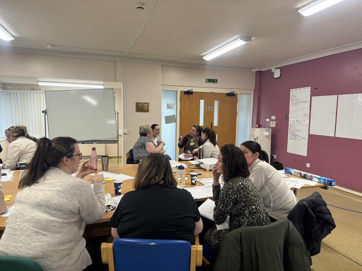 SalliPilcherNHS's tweet photo. An amazing first day of four with @ECISTNetwork @wolvesboy @AshrafOsman22 at our #RPIW in our Community Hospitals. The energy in the room is truly amazing 💙 @NCICNHS #community #improvement #patients #safe #quality https://t.co/Ql3f6sEH0M