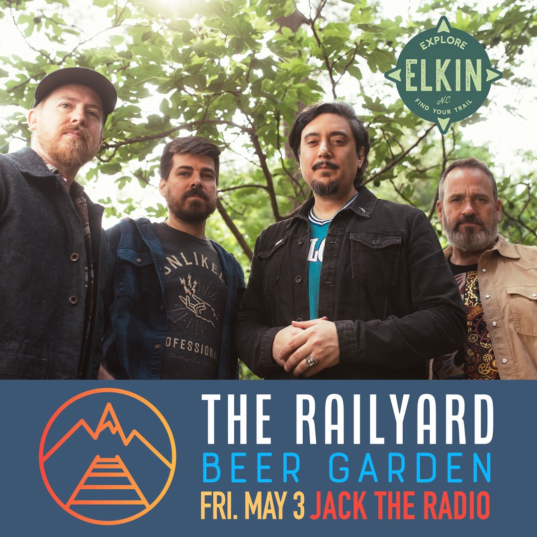 We’re looking forward to coming back down to @exploreelkin this Friday, May 3rd to play from 5-8pm for our debut at the Elkin Railyard! Free show.