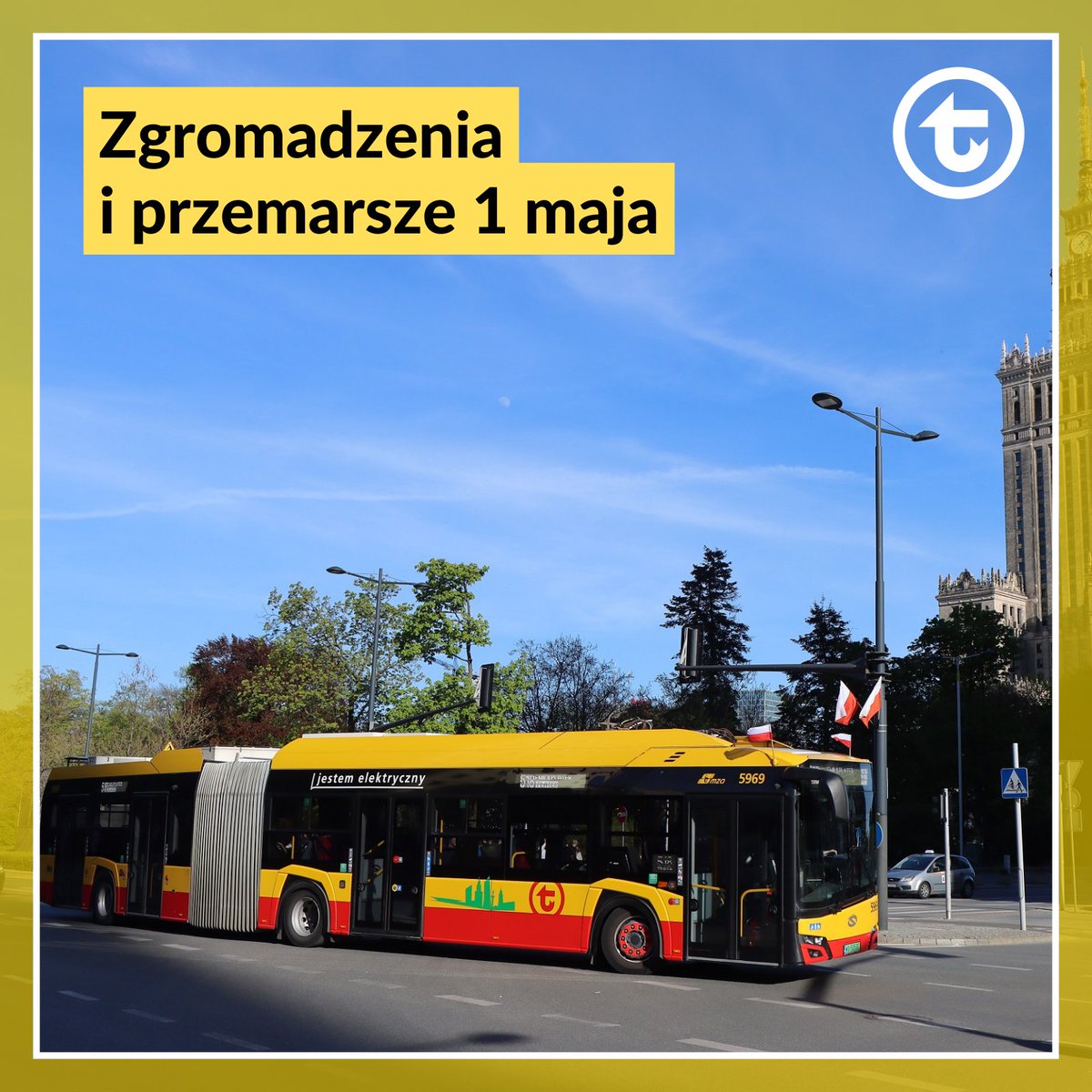 1 maja w Warszawie zapowiedzianych jest wiele zgromadzeń i przemarszów 🚌🚋 Więcej 👉wtp.waw.pl/newsy/2024/04/…