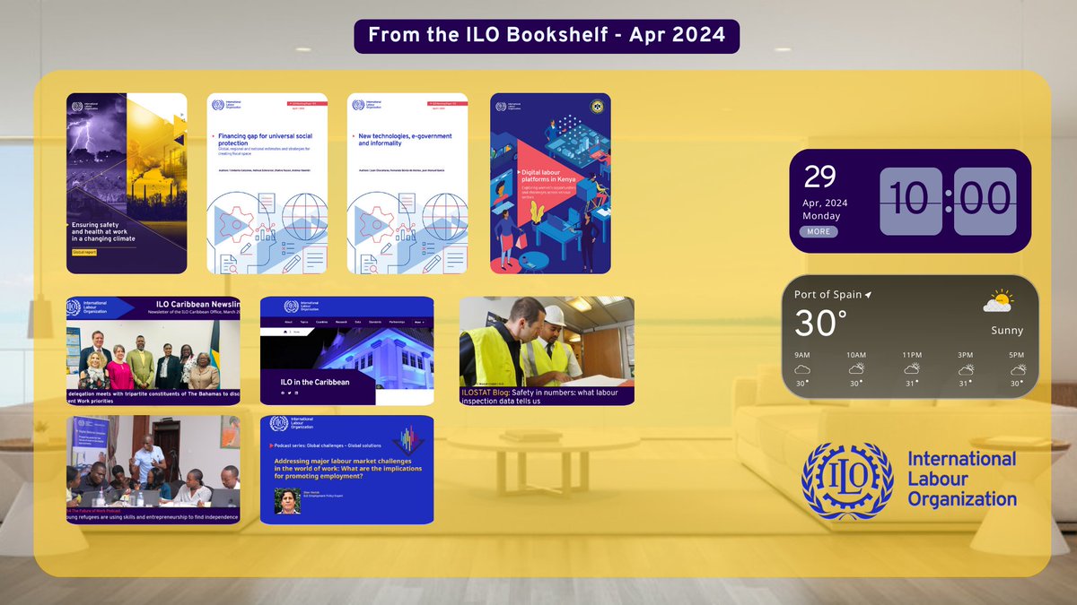 🆕 From the ILO Bookshelf - Apr 2024
Curated ILO resources (books, e-books, videos, articles, digital media, podcasts, web pages and more) 
View here 👉bit.ly/iloposbsapr2024
#libraryservices #digitallibrary @ILOPubs