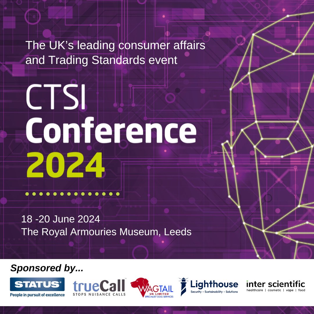 Inter Scientific is delighted to sponsor the Vaping session with Trading Standards lead enforcement officers at the CTSI Annual Conference, 18-20 June. View here: ow.ly/KjPa50RiR06
#Vaping #TradingStandards #CTSI_UK. #VapeAware  #NicotineProductSafety #VapeRegulations