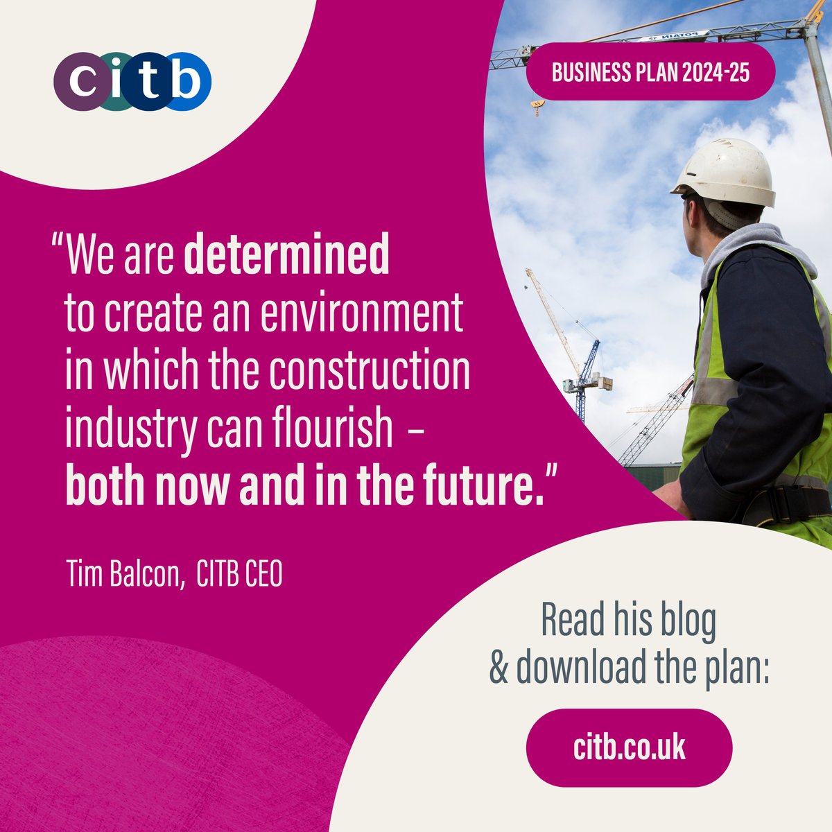 This year’s Business Plan is a significant step forward in our longer-term ambition to transform the #skills landscape – we need to eradicate the skills gap and obtain a competent and productive #workforce. Read CEO Tim Balcon's blog here: bit.ly/3JzwhtX #ukconstruction