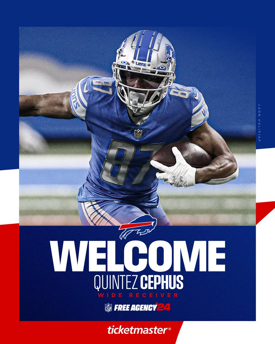 Adding to the offense. We’ve signed WR Quintez Cephus to a one-year deal: bufbills.co/3xXniAe