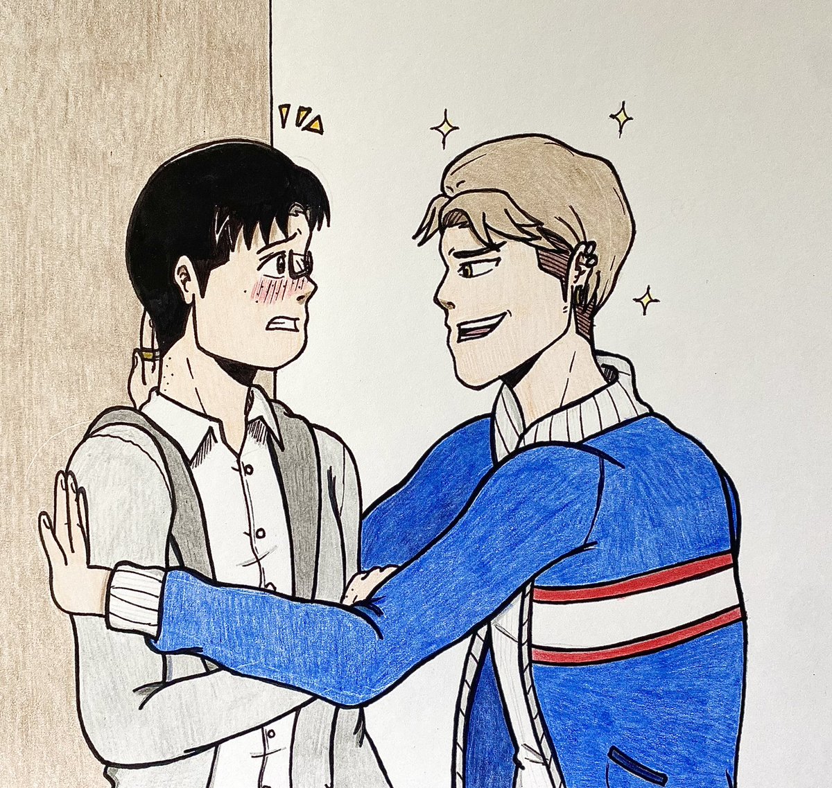 I’ll misbehave if it turns you on, no Mr. Right if you want Mr. Wrong. I’ll tell you lies if you don’t like the truth. I don’t wanna be bad, I just wanna be bad enough for you. 🎶
#attackontitanfanart #aotfanart #Jeanmarco #JeanKirstein #MarcoBodt