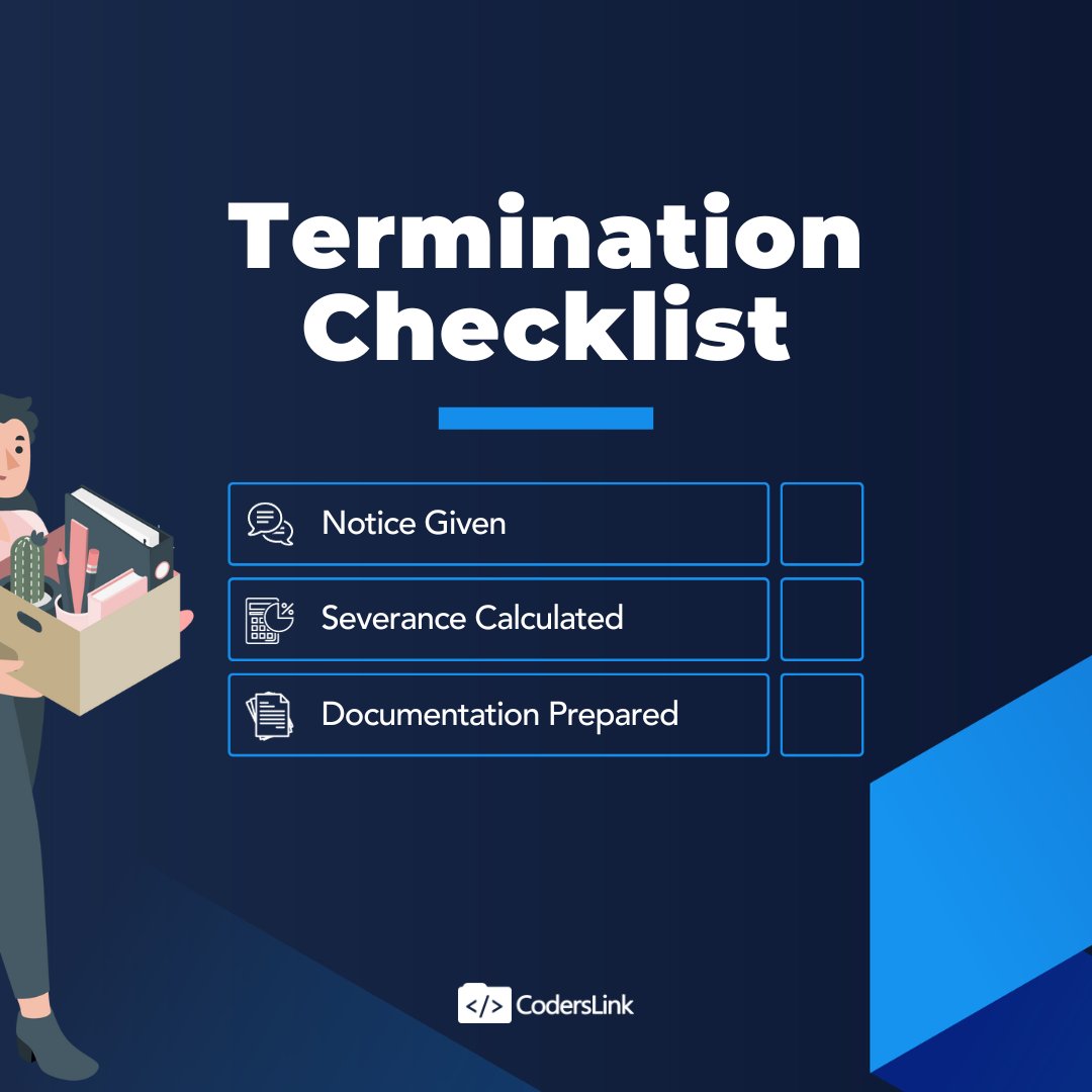 Ending employment in Mexico? Make sure you tick all the boxes with our Termination Checklist. zurl.co/CzZy Avoid legal pitfalls and ensure a smooth transition. #EmploymentTermination #HR #HiringInMexico