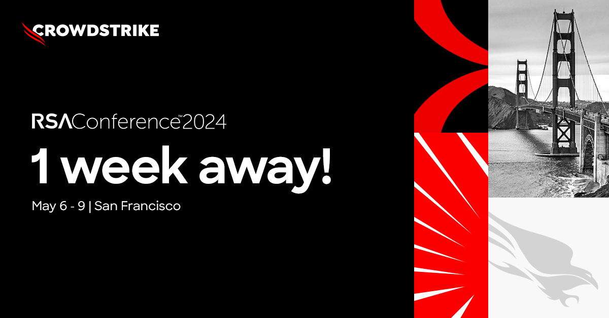 We're one week out from #RSAC! Which CrowdStrike event are you most excited about? crwdstr.ke/6016j61D8