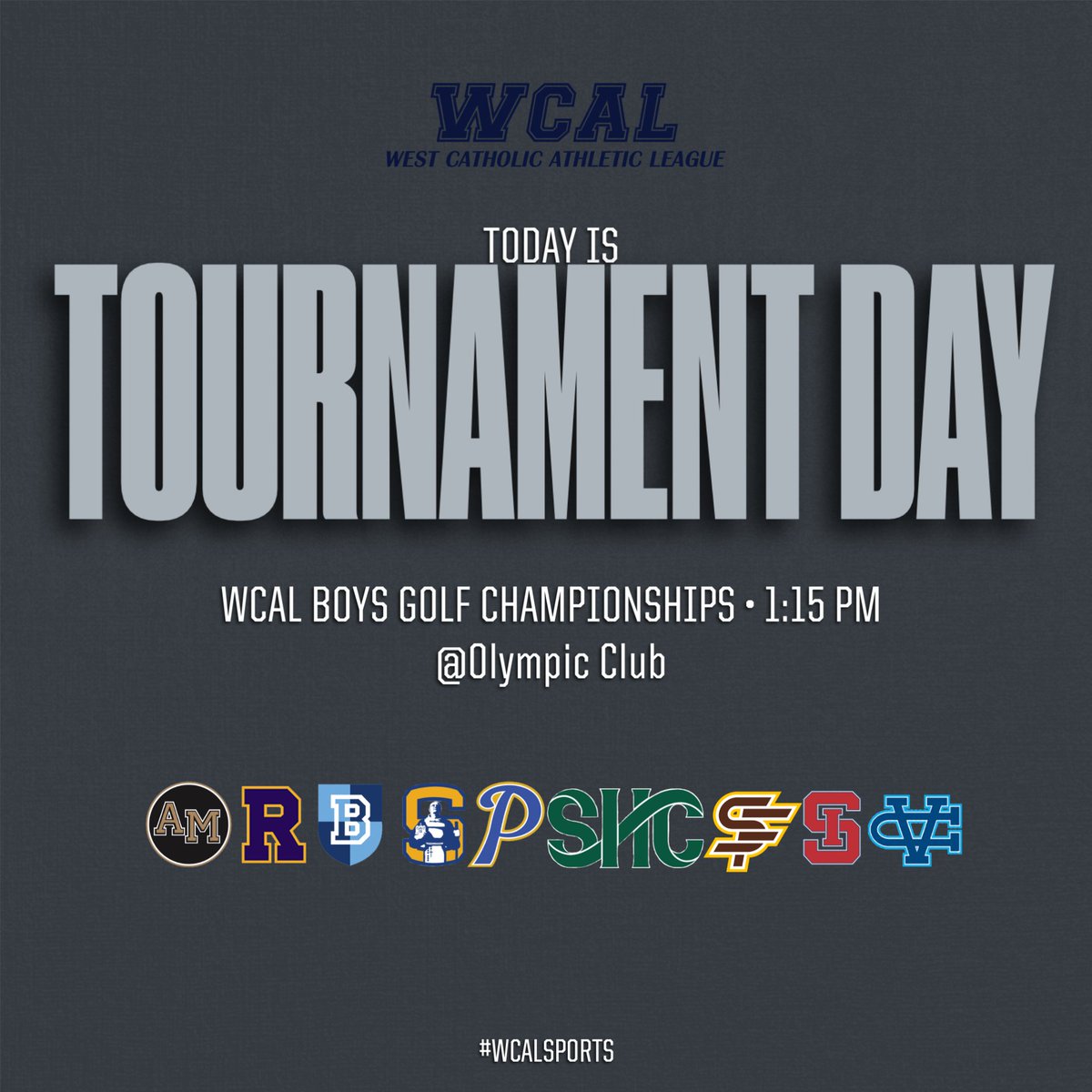 WCAL Boy's Golf Championships today!