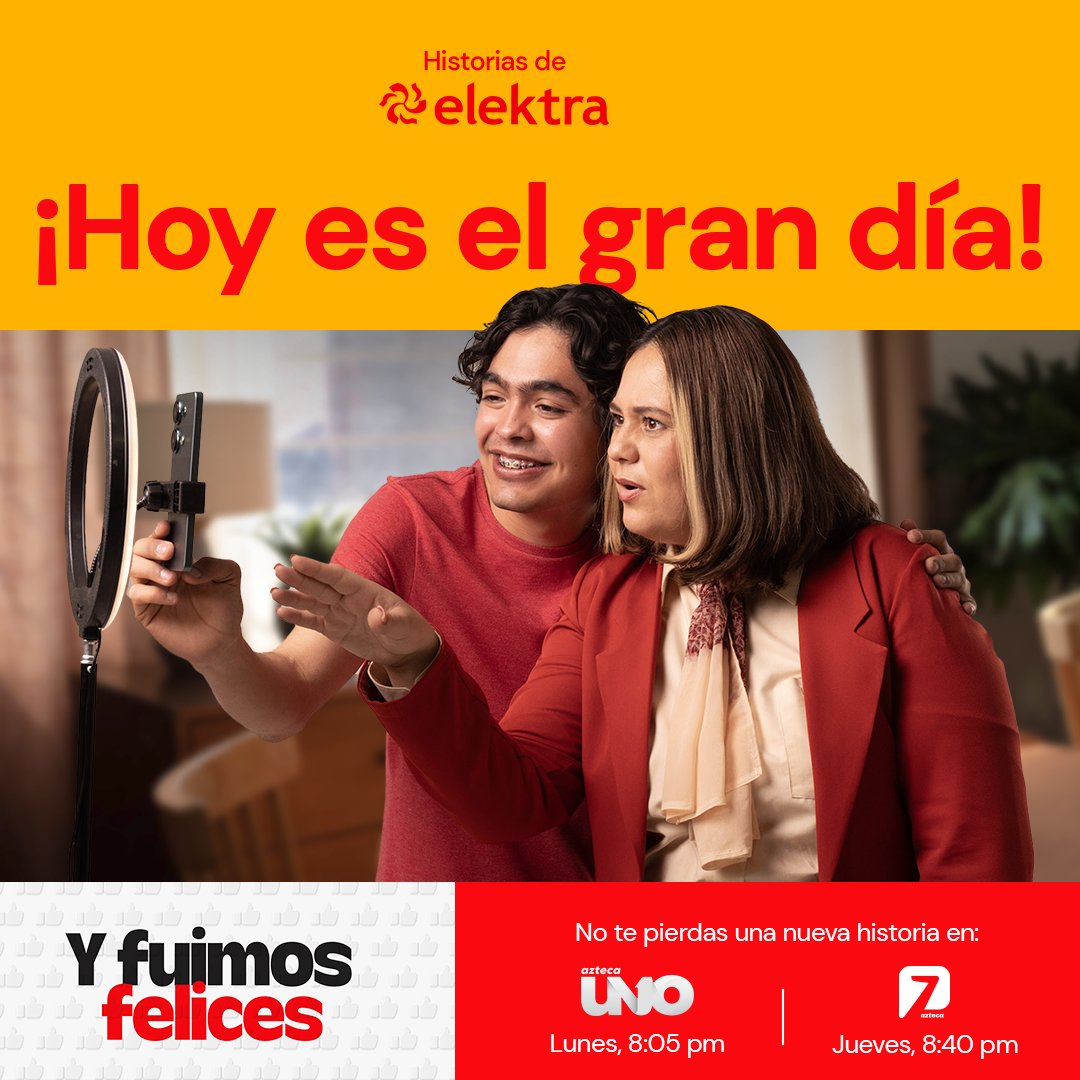 ¡La espera terminó! 🤩 No te pierdas el gran estreno del Capítulo 2 hoy por Azteca UNO #YFuimosFelices #HistoriasDeElektra   @ElektraMx