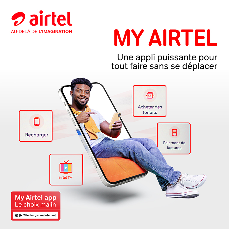 Gagne du temps!

Télécharge dès maintenant l’application #MyAirtel ici linktr.ee/airtelniger 📲

#AirtelNiger #MyAirtel