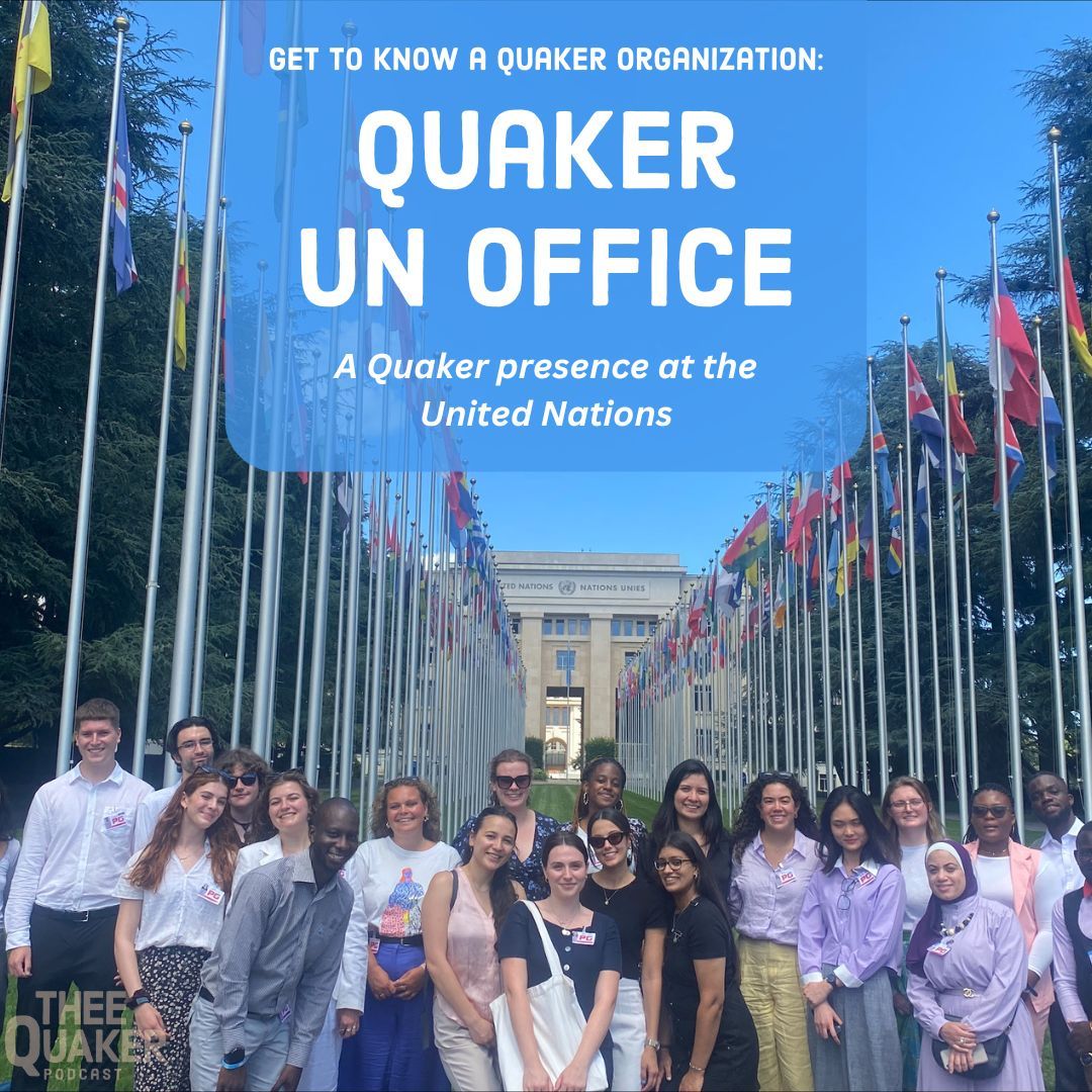Today we’re spotlighting the @QuakerUNOffice. QUNO works to make Quaker values and voices heard on the international stage. Their offices act as safe spaces for UN diplomats to talk through issues of peacebuilding, climate change, human rights, economic justice, and more.
