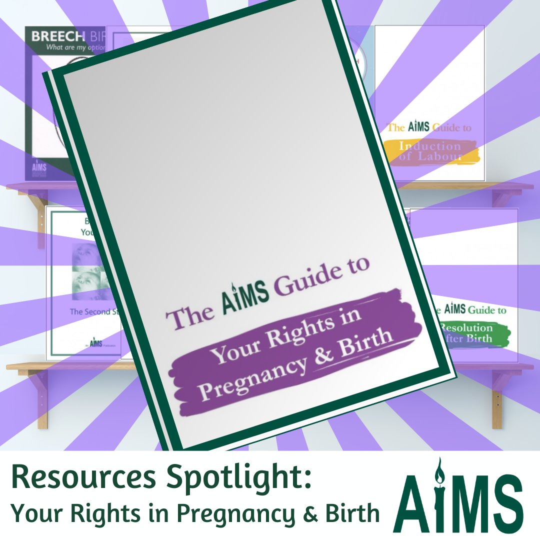 The AIMS Guide to Your Rights in Pregnancy & Birth is a guide to navigating the maternity system. It tells you your options, but not what you ‘should do’ or how you ought to feel. Find in our Shop: aims.org.uk/shop/item/aims…