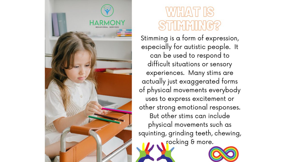 #stimming is important for #autistic people.  It should never be prevented or restricted.  
#ABA #ABAtherapy #autism #autismawareness #autismacceptance #stim #flappyhandsarehappyhands #goodABA #ASD #autismspectrumdisorder