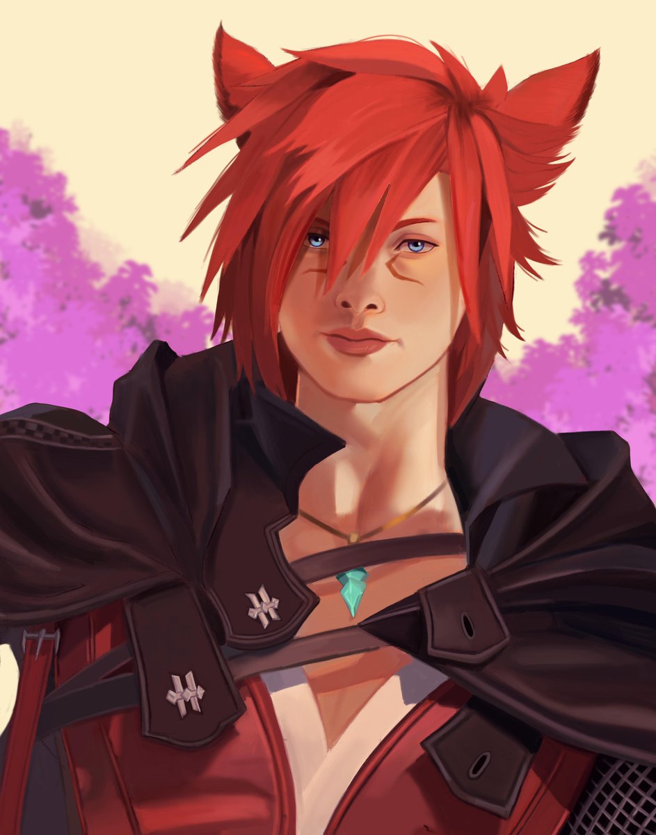 🔻Axel🔺 A mystery portrait for a friend! I have a few slots left of these fun mystery portraits, 🔗 below! #FFXIV