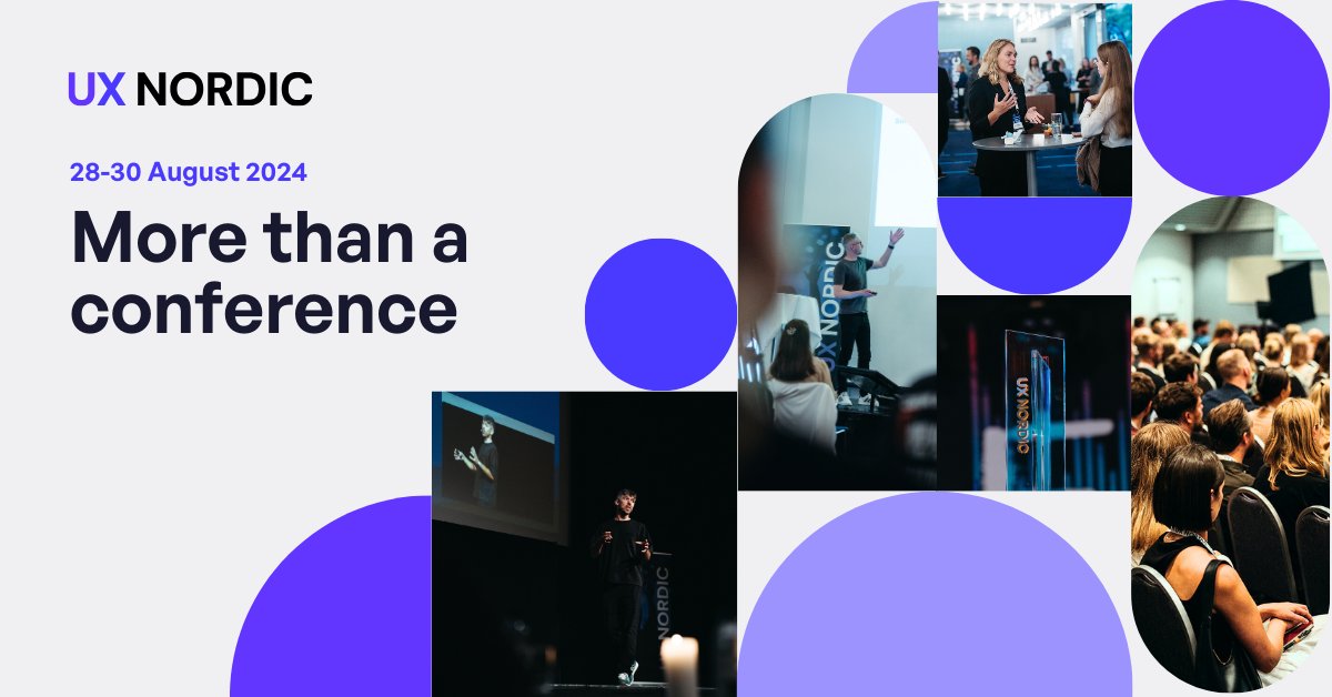 Embark on a journey at the UX Nordic Conference, connecting Designers, Researchers, Writers and other UX Nerds from all over the world. Discover, network, and evolve your skills during 3 days of UX magic in Aarhus. Sign up with the discount code IXDF10: uxnordic.com/tickets