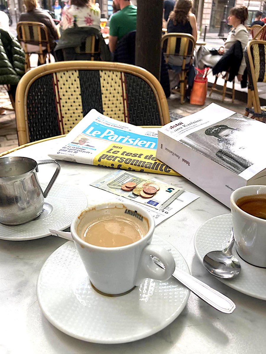 Mocha Monday: #coffee on a terrace. #aprilinparis #parislifestyle #cafenoisette #cafe #cafesofparis #montmartre