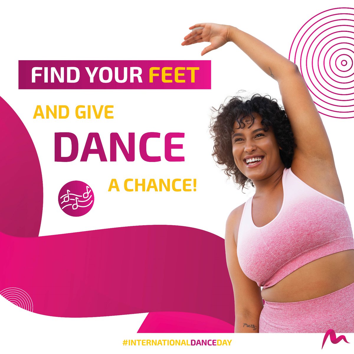 Don't just work, DANCE at work! #InternationalDanceDay

Dancing=

Stress relief &amp; mood boost
Sharper thinking &amp; creativity
Stronger teamwork
Join a class or solo dance break -  move your body, boost your brain!

Get your pass – bit.ly/4avcEyU

#WellbeingAtWork #GetMovin