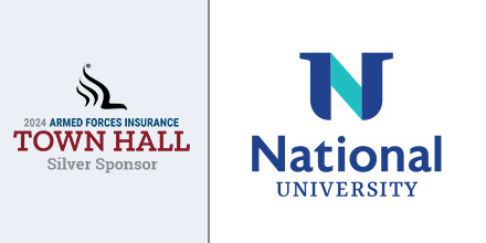 Thank you to National University for being a silver level sponsor for the 2024 Armed Forces Insurance Military Spouse of the Year® Town Hall! #AFIMSOYFAMILY #MSOY24