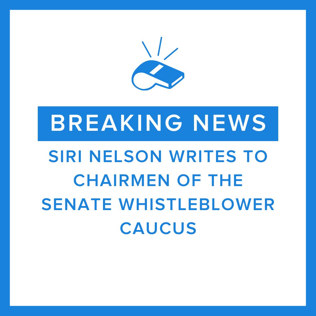 🗞️On April 19th, Executive Director Siri Nelson wrote to Chairmen of the Senate Whistleblower Caucus on Tax Whistleblower Reward Delays resulting from the IRS Rule on Partial Awards/Multiple Actions. Read our full press release and Nelson’s letter here: ow.ly/y1TJ50Robl4
