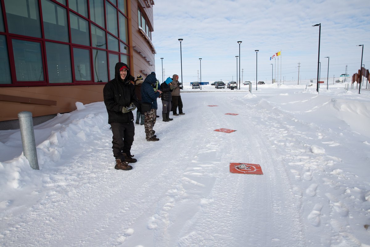 In early April, Fisheries and Oceans Canada, UBC, UManitoba and ArcticNet hosted a drone workshop at #CHARS! The purpose of the workshop was to give participants tools to use drones to study and monitor the wildlife and environment around them and become certified drone pilots!