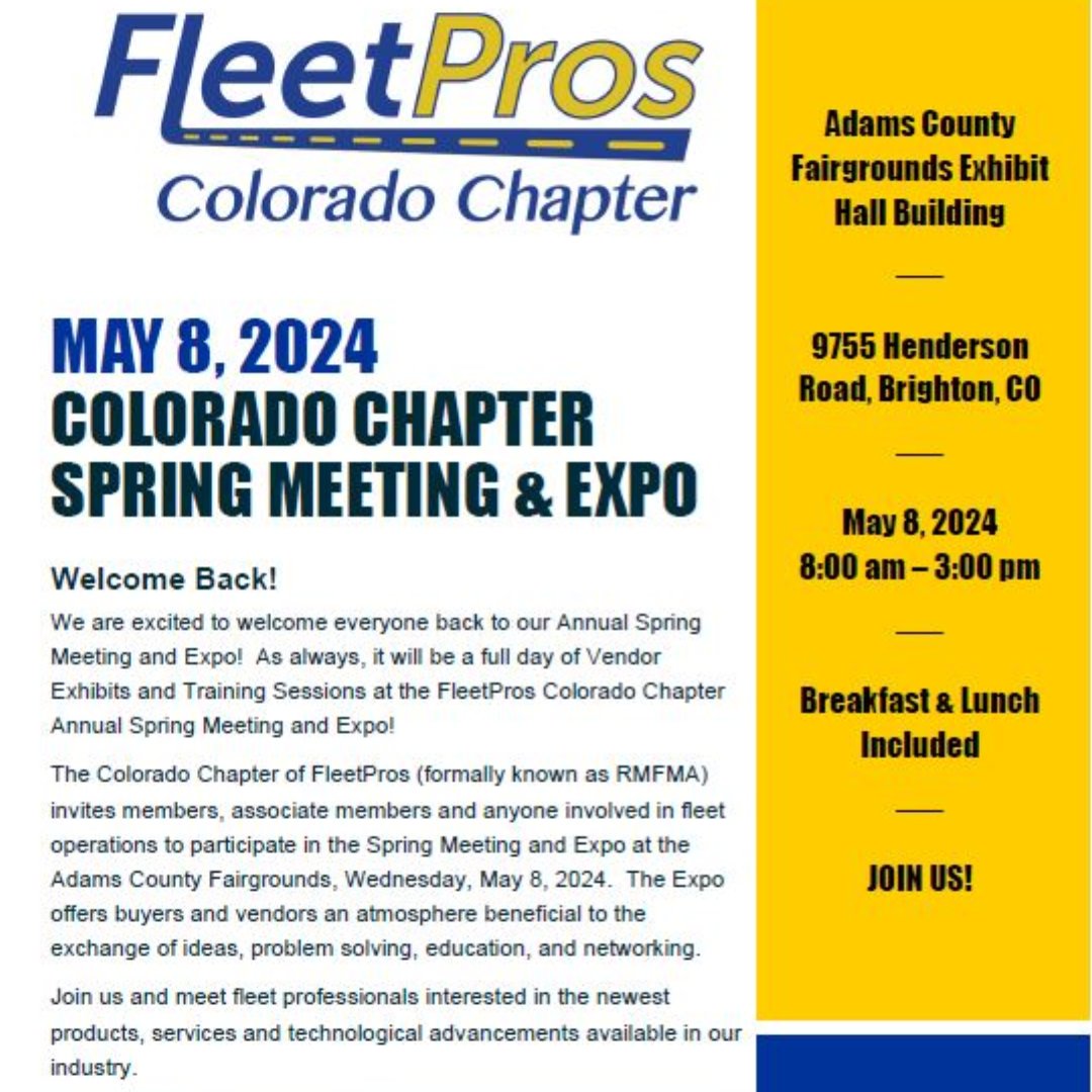 Register for the @FleetPros Annual Spring Meeting &amp; Expo taking place on May 8. This expo provides an opportunity for professionals in the fleet industry to come together, engage in discussions, gain insights &amp; connect with like-minded peers. Register here:fleetpros.wildapricot.org/event-5666600/…