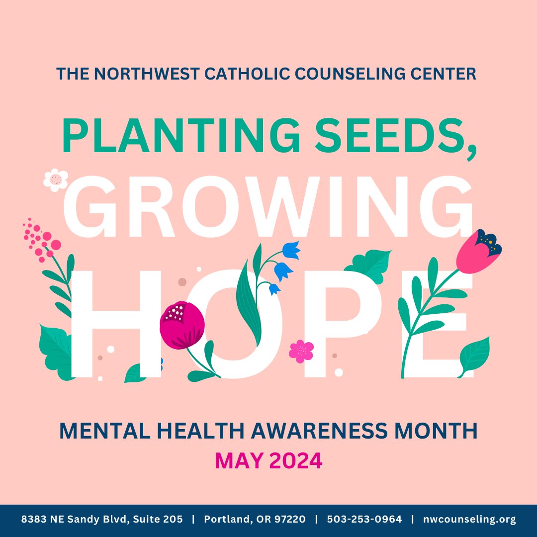 May is #MentalHealthMonth - and that means we’re filling our pages with timely mental health tips, inspiring client stories, and sharing the ways NCC is supporting community.

Visiting nwcounseling.org/growinghope to learn more!

#MentalHealthMonth #MentalHealthMatters #GrowingHope