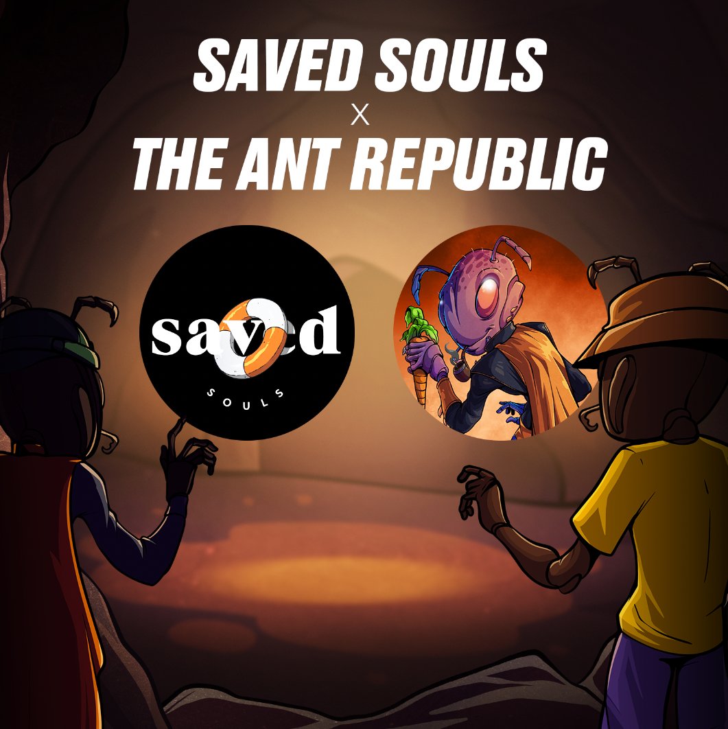 🛟 The Anthill has been SAVED 🛟 We're happy to announce @SavedSoulsNFT as an official partner of The Ant Republic. Soul holders will be granted access to our ecosystem and $RICE can be earned in the SS's upcoming games and experiences.