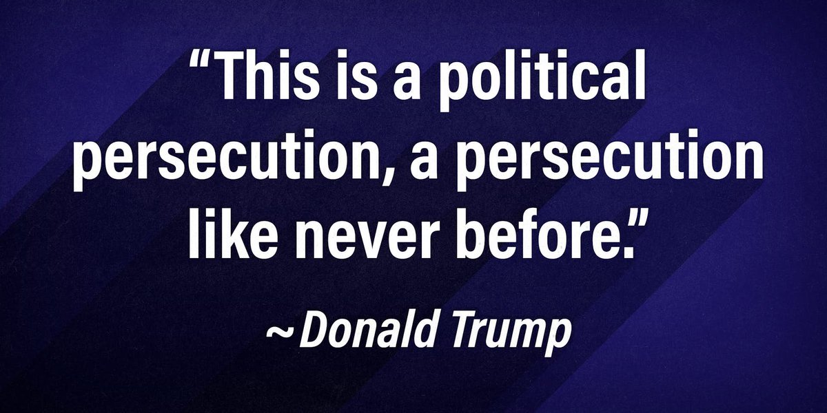 Do you agree that the 4 'criminal' ,and Rico indictments against former President Trump political persecution against opponent! 🙋‍♀️🤦‍♀️‼️