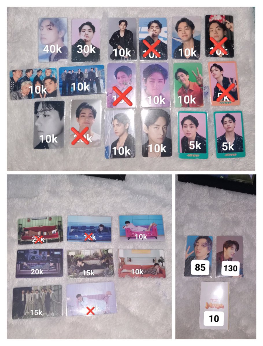 ✨WTS || want to sell✨
📍Dom Jatim 
✅Ready ina
✅ Keep event  
✅Good condi 
✅Req shopee video 
✅Take banyak bisa nego tipis 
❌Exc adm&pack 
❌No return no refund
#bts #pcbts #jajanhybe #jajanbighit #wts #wtsina #BTSV #btsjk