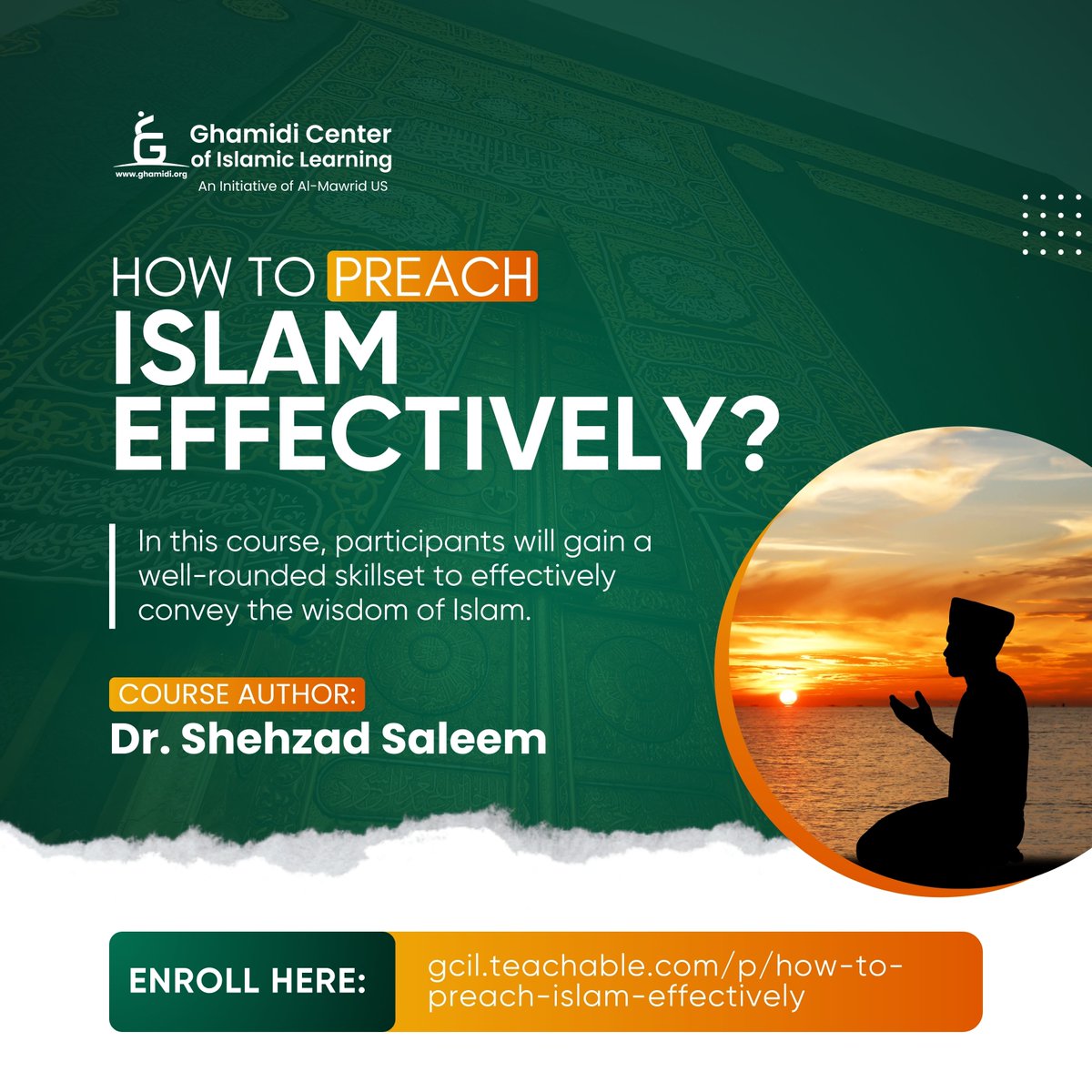 Enroll now and master the art of conveying the message of God to people effectively:
gcil.teachable.com/p/how-to-preac…

#GCIL #AlMawridUS #teachable #educational #islamiceducation #coursesonline #udemy