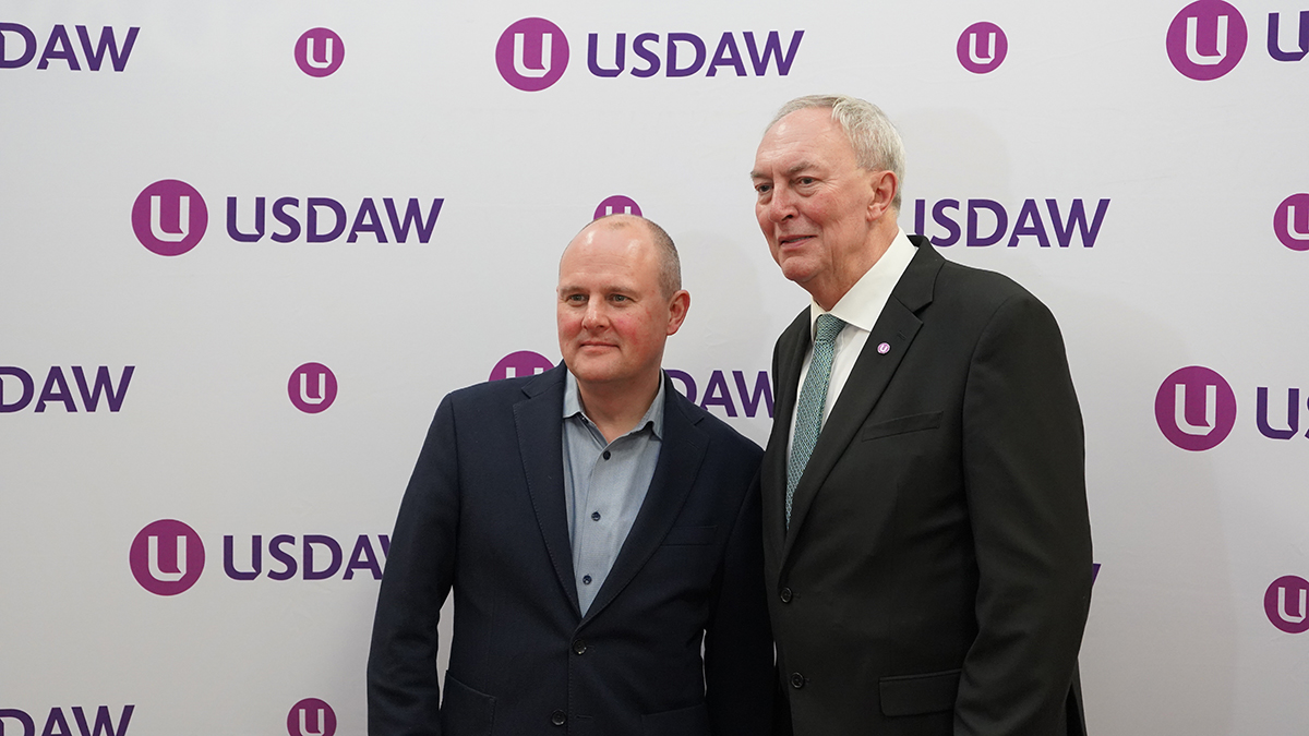 Great to welcome @nowak_paul to #Usdaw24 this afternoon. Paul is a great supporter of Usdaw and I look forward to building on the excellent work we’ve already done together.