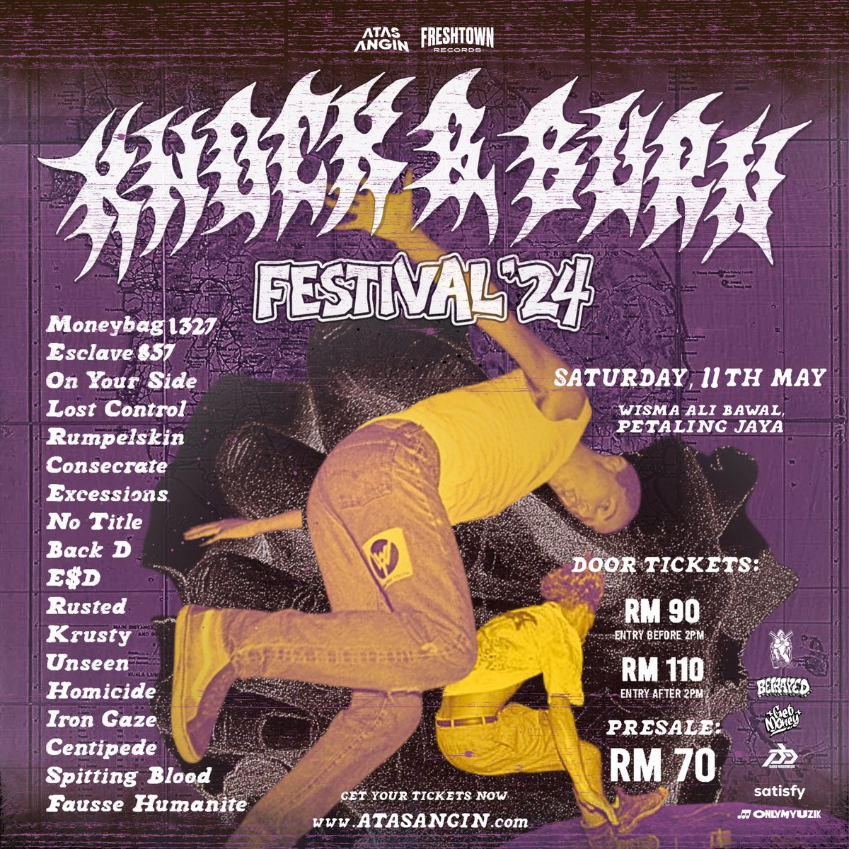 KNOCK &amp; BURN FESTIVAL 2024 ⛓️🕸️🔥

Get your ticket at
atasangin.com 

#knockandburn #atasangin #initimekitashine #atasanginseMalaysia #aaf24