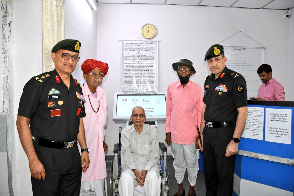 'Honoring Our Veterans: ECHS Polyclinic Kota Unveils Interactive KIOSK to facilitate #Veterans, #VeerNaris & their dependents'

#GandivDivision organized a Veterans Meet at the ECHS Polyclinic Kota. The occasion marked the inauguration of an Interactive KIOSK facility designed…