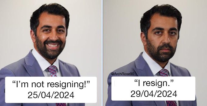 Humza Useless is finally gone! Who do you think will replace him? Meme courtesy of @archrose90